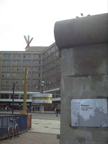 "Mauern. Berlin - Schengen, 1989 - 2004". Kunstprojekt, Tagung, Broschüre und Ausstellung des Instituts für Nomadologie und der Berliner Geschichtswerkstatt (2004 - 2005)